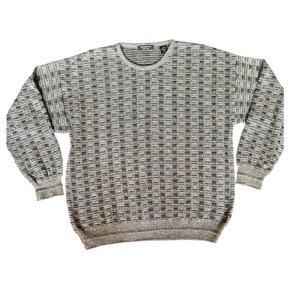 Segreto Other - Vtg Made in Italy 100% Merino Wool Luxury Grandpa Crewneck Sweater Preppy Mens M